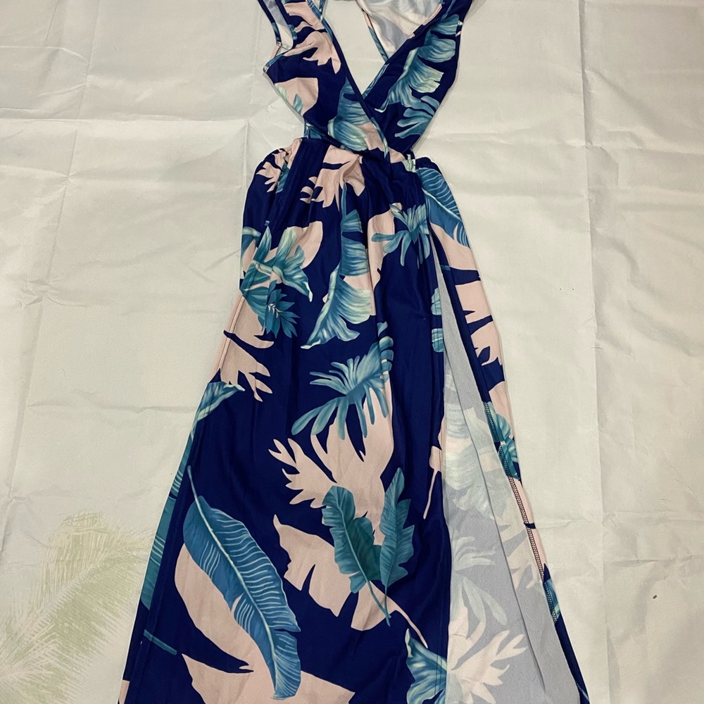 Backless Maxi Dress with Split